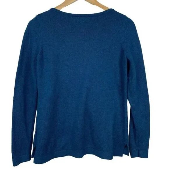 OLD NAVY WOMEN'S JADE BLUE LONG SLEEVE PULL-OVER SWEATER MEDIUM - Picture 3 of 4